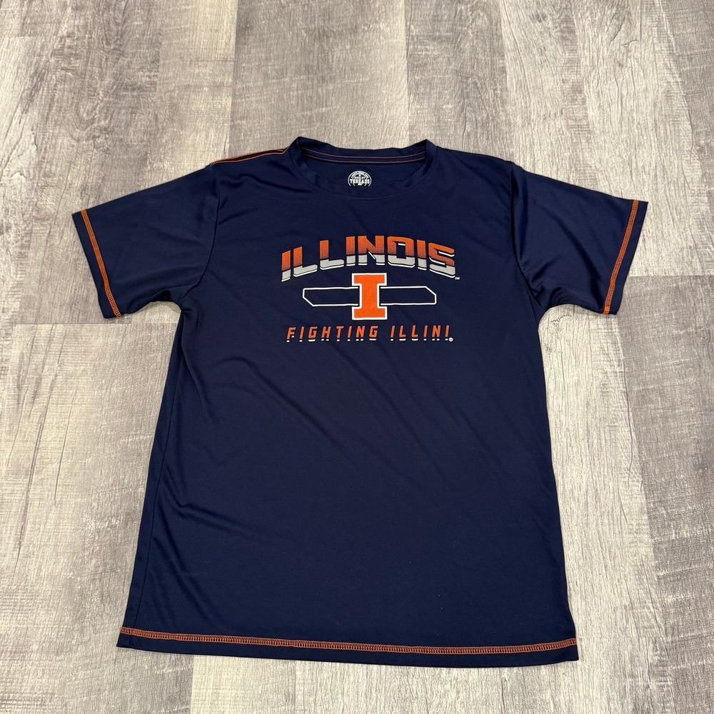 Rivalry‎ Threads Illinois Fighting Illini Youth XL 16/18 Navy Blue Athletic Tee